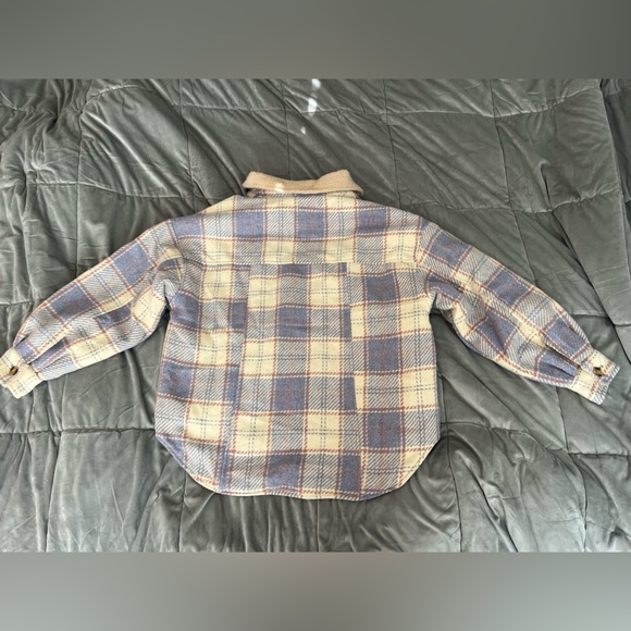 Lane 201 Fight The Frost Plaid Sherpa Lined Jacket Slate Large - Picture 5 of 16